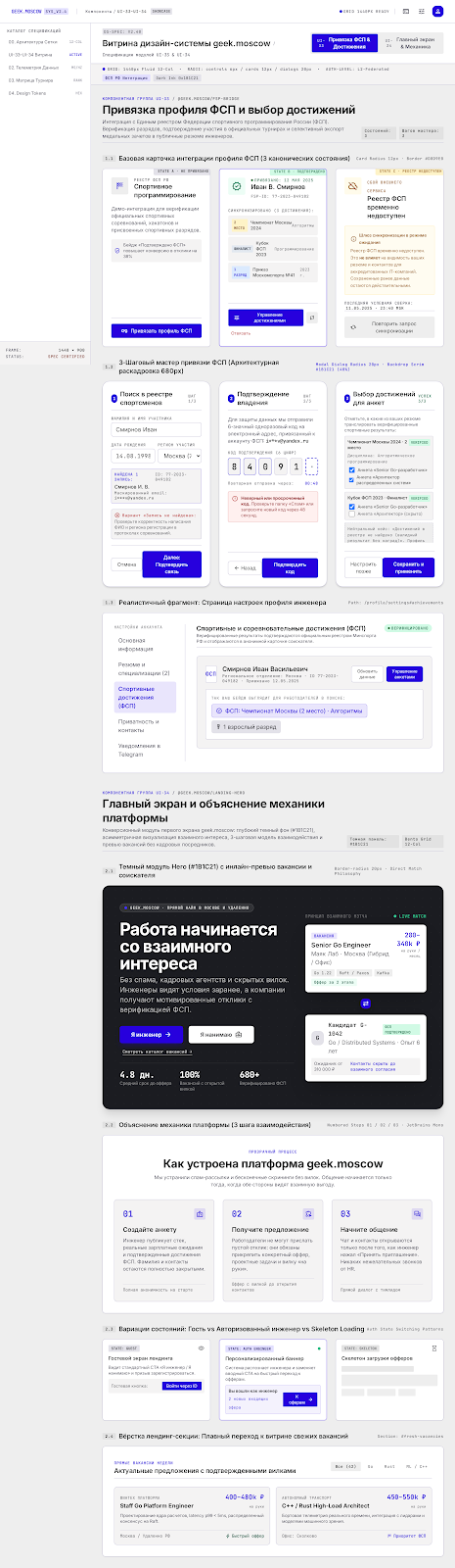 Привязка ФСП и главный экран